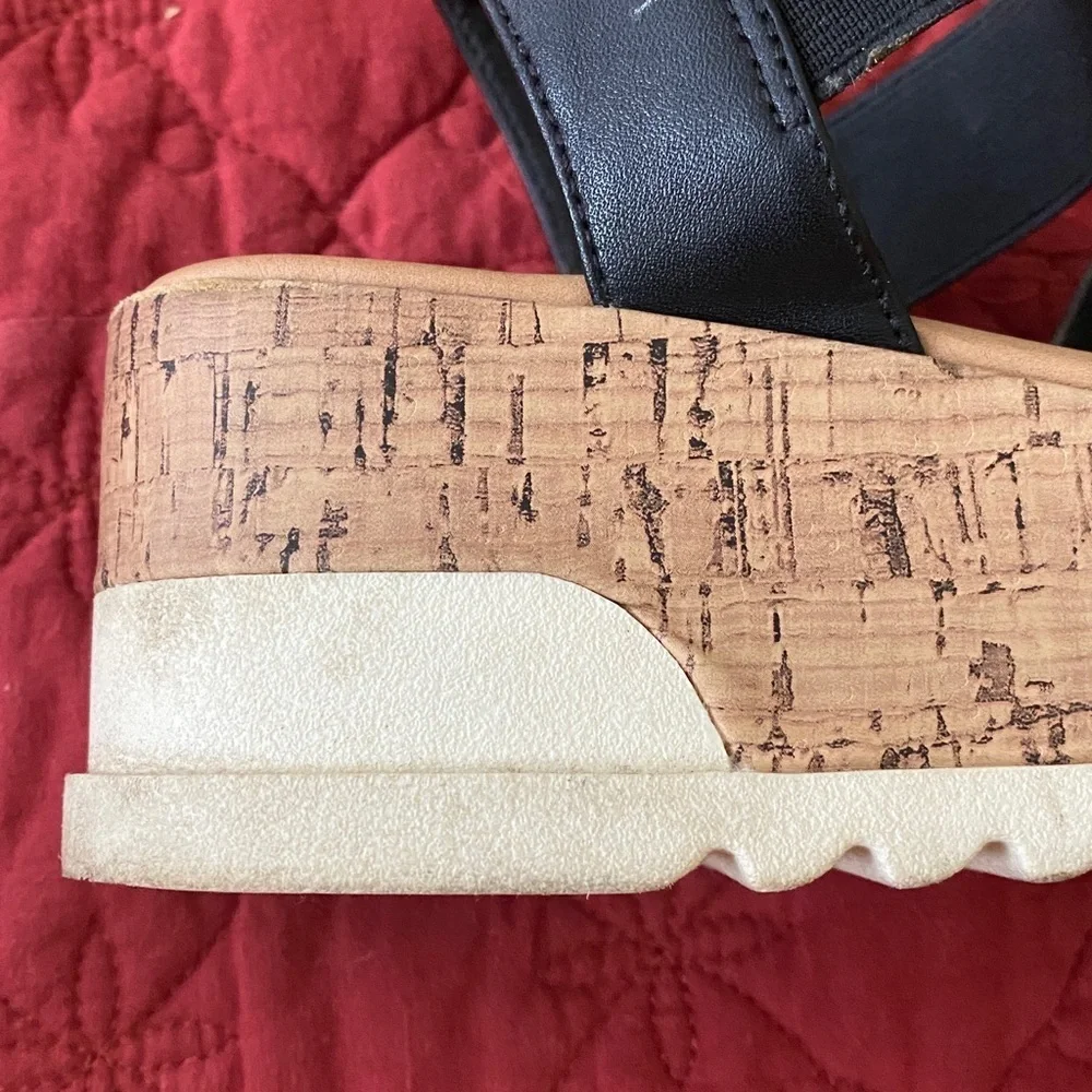 Target Black and Tan Platform Sandals